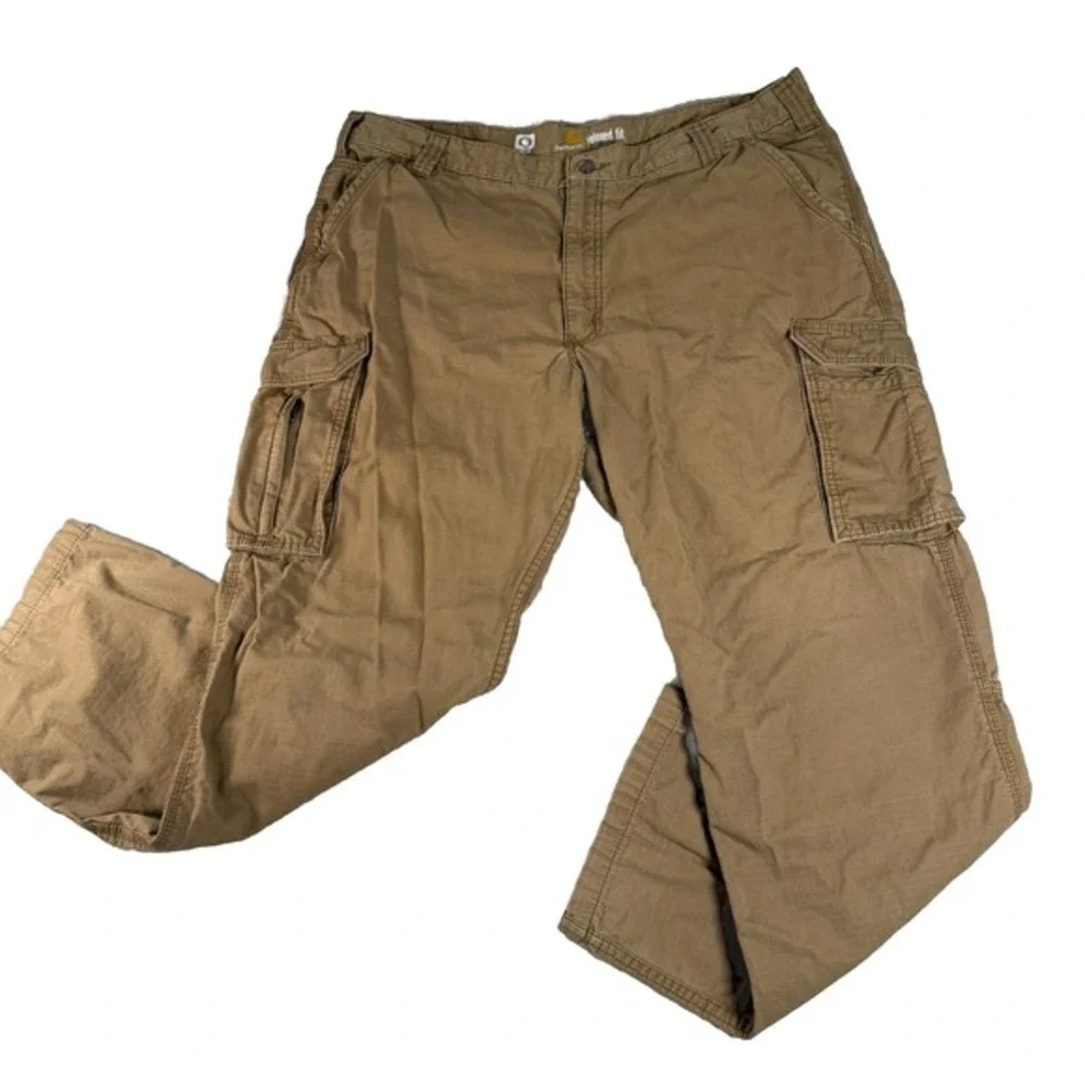 Carhartt 101148 Cargo Work Pant 42x32‎ Relaxed Fit Ripstop Field Khaki Utility